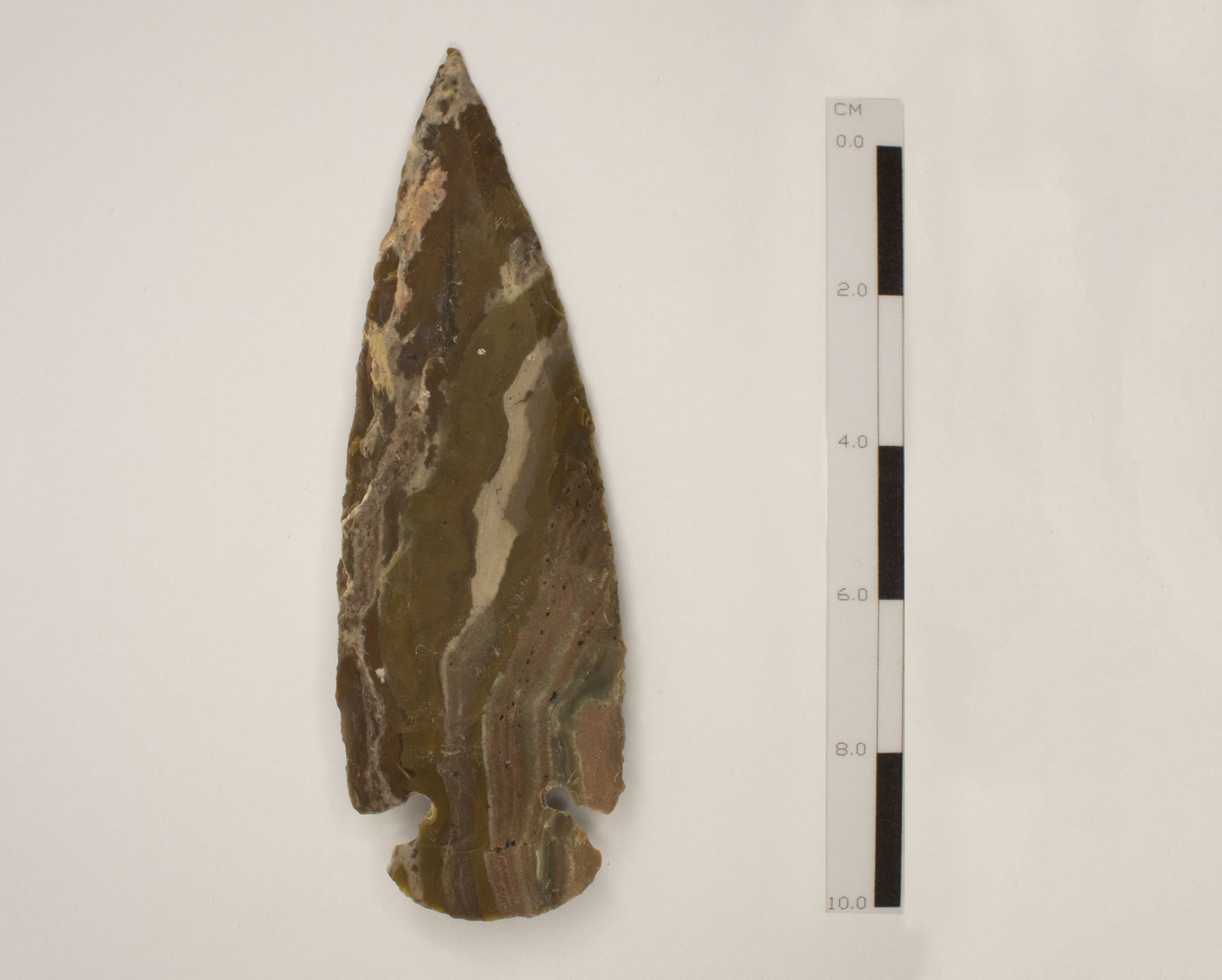 Material Lítico: ponta de flecha bifacial em sílex - n 3 - Imagem 2